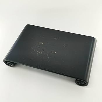 Amazon.co.jp: 木製ふじ印16号巻足花台黒塗花台飾台盆栽台香炉台